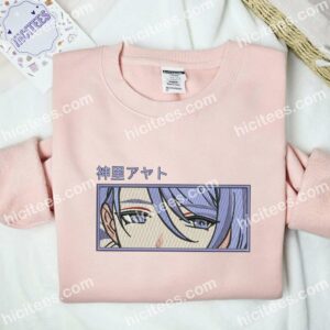 Kamisato Ayato Eyes Genshin Impact Anime Embroidered Shirt 1 Kamisato Ayato Eyes Genshin Impact Anime Embroidered Shirt 2