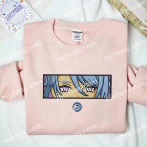 Kamisato Ayato Eyes Genshin Impact Anime Embroidered Shirt