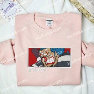 Buggy Face One Piece Anime Embroidered Shirt2