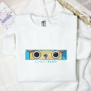 Chopper Eyes One Piece Anime Embroidered Shirt 2 Chopper Eyes One Piece Anime Embroidered Shirt