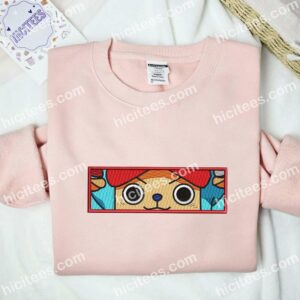 Chopper Eyes One Piece Anime Embroidered Shirt 2 Chopper Eyes One Piece Anime Embroidered Shirt 1