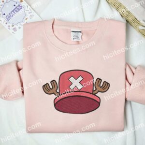 Chopper Hat One Piece Anime Embroidered Shirt 1 Chopper Hat One Piece Anime Embroidered Shirt2