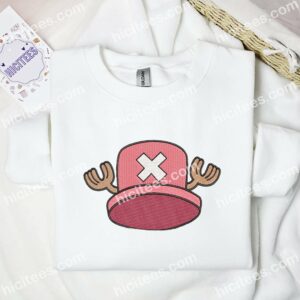 Chopper Hat One Piece Anime Embroidered Shirt 2 Chopper Hat One Piece Anime Embroidered Shirt