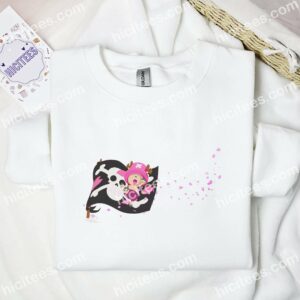 Chopper Jolly Roger Flag One Piece Anime Embroidered Shirt 2 Chopper Jolly Roger Flag One Piece Anime Embroidered Shirt