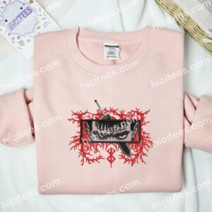 Guts Eyes Berserk Anime Embroidered Shirt2