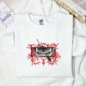 Guts Eyes Berserk Anime Embroidered Shirt
