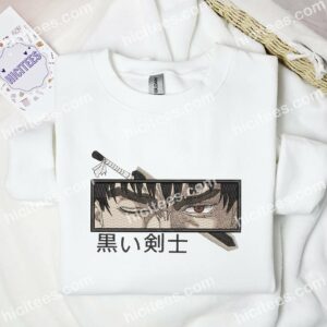 Guts Eyes Berserk Anime Embroidered Shirt 2
