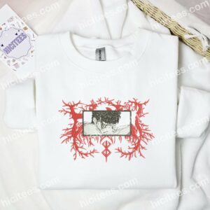 Guts Eyes Berserk Anime Embroidered Shirt 5 Guts Eyes Berserk Anime Embroidered Shirt 1