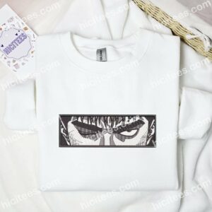 Guts Eyes Berserk Anime Embroidered Shirt 3