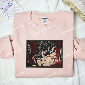 Guts Face Berserk Anime Embroidered Shirt 1 Guts Face Berserk Anime Embroidered Shirt2 1