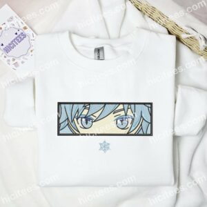 Chongyun Eyes Genshin Impact Anime Embroidered Shirt 3