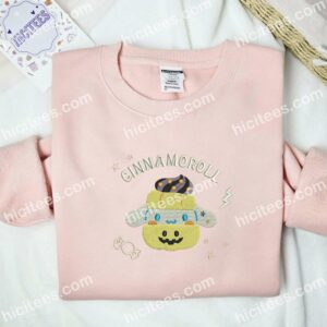 Cinnamoroll Sanrio Cartoon Embroidered Shirt 2 Cinnamoroll Sanrio Cartoon Embroidered Shirt