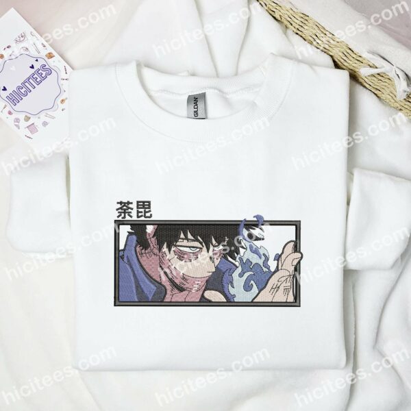 Dabi Face My Hero Academia Anime Embroidered Shirt