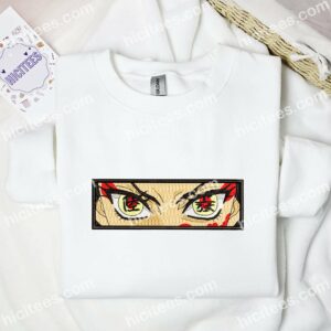 Daki Eyes Demon Slayer Anime Embroidered Shirt 3