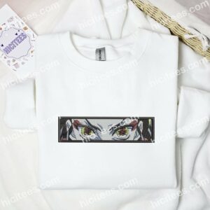 Daki Eyes Demon Slayer Anime Embroidered Shirt 1 Daki Eyes Demon Slayer Anime Embroidered Shirt 3 2