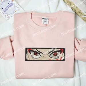 Daki Eyes Demon Slayer Anime Embroidered Shirt 1