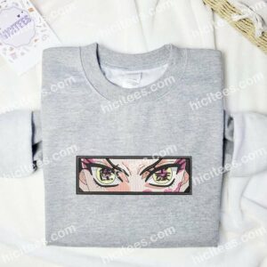 Daki Eyes Demon Slayer Anime Embroidered Shirt 2 3