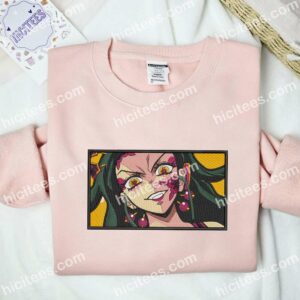 Daki Face Demon Slayer Anime Embroidered Shirt 4