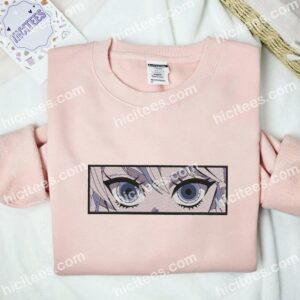 Daki Human Eyes Demon Slayer Anime Embroidered Shirt