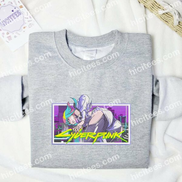 Lucyna Kushinada Cyberpunk Edgerunner Anime Embroidered Shirt