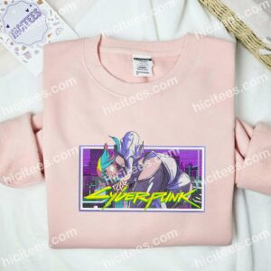 Lucyna Kushinada Cyberpunk Edgerunner Anime Embroidered Shirt 2 Lucyna Kushinada Cyberpunk Edgerunner Anime Embroidered Shirt