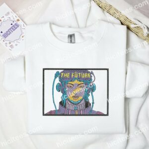 The Cool Cyberpunk Art of DeathBurger Embroidered Shirt 1 The Cool Cyberpunk Art of DeathBurger Embroidered Shirt 3
