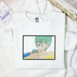 Bulma Dragon Ball Anime Embroidered Shirt 1 Bulma Dragon Ball Anime Embroidered Shirt 3