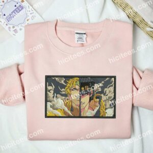 Dio Brando Half Face JoJos Bizarre Adventure Anime Embroidered Shirt