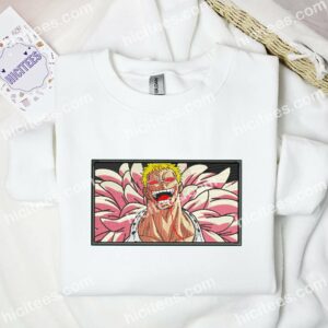 Doflamingo Heavenly Demon One Piece Anime Embroidered Shirt 1 Doflamingo Heavenly Demon One Piece Anime Embroidered Shirt 3