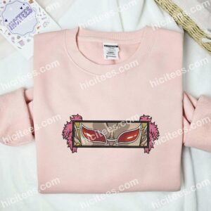 Doflamingo Eyes One Piece Anime Embroidered Shirt 2 Doflamingo Eyes One Piece Anime Embroidered Shirt 1