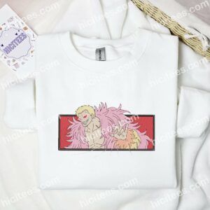 Donquixote Doflamingo One Piece Anime Embroidered Shirt 1 Donquixote Doflamingo One Piece Anime Embroidered Shirt 3 1