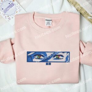 Douma Eyes Demon Slayer Anime Embroidered Shirt 2 Douma Eyes Demon Slayer Anime Embroidered Shirt 1