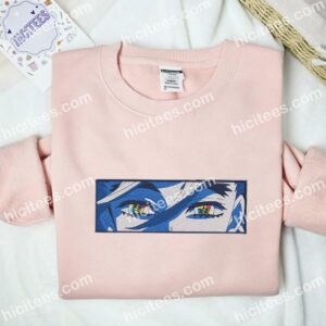 Douma Eyes Demon Slayer Anime Embroidered Shirt 2 Douma Eyes Demon Slayer Anime Embroidered Shirt 4