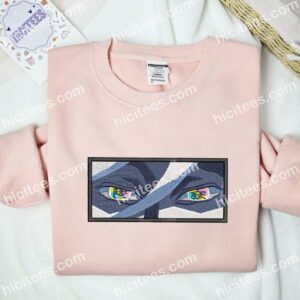 Douma Eyes Demon Slayer Anime Embroidered Shirt 2 Douma Eyes Demon Slayer Anime Embroidered Shirt 5