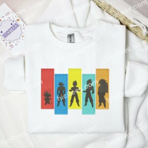 Dragon Ball Z Silhouette Anime Embroidered Shirt 1 Dragon Ball Z Silhouette Anime Embroidered Shirt 3