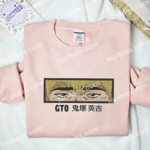 Eikichi Onizuka Eyes Great Teacher Onizuka Anime Embroidered Shirt 2 Eikichi Onizuka Eyes Great Teacher Onizuka Anime Embroidered Shirt