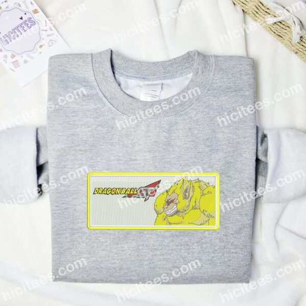Golden Great Ape Dragon Ball Anime Embroidered Shirt