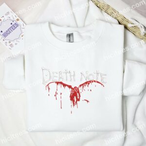 Ryuk Flying Death Note Anime Embroidered Shirt 1 Ryuk Flying Death Note Anime Embroidered Shirt 3