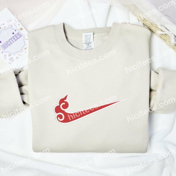 Akatsuki Cloud Naruto Anime Embroidered Shirt