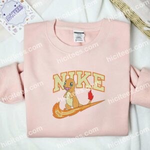 Charmander Pokemon Anime Embroidered Shirt 2 Charmander Pokmon Anime Embroidered Shirt 1