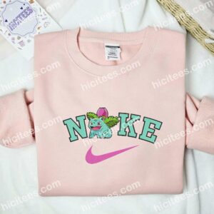 Ivysaur Pokemon Anime Embroidered Shirt 2 Ivysaur Pokmon Anime Embroidered Shirt