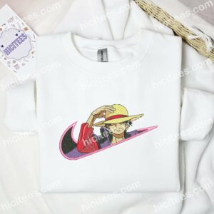 Monkey D Luffy One Piece Anime Embroidered Shirt 3
