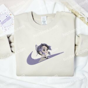 Shinobu Face Demon Slayer Anime Embroidered Shirt 1 Shinobu Face Demon Slayer Anime Embroidered Shirt 3