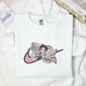 Shinobu Kochou Demon Slayer Anime Embroidered Shirt 1 Shinobu Kochou Demon Slayer Anime Embroidered Shirt 3