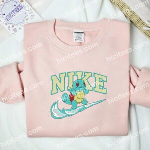 Squirtle Pokmon Anime Embroidered Shirt
