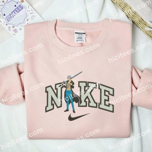 Law Kikoku Sword One Piece Anime Embroidered Shirt