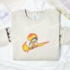 Typhlosion Pokemon Anime Embroidered Shirt
