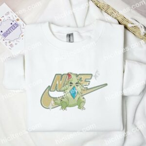 Tyranitar Pokmon Anime Embroidered Shirt 3