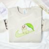 Chikorita Pokemon Anime Embroidered Shirt
