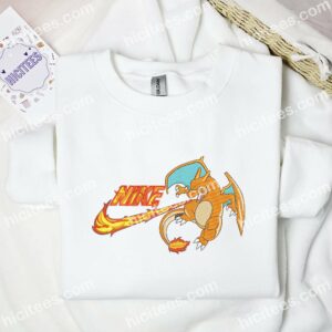 Charizard Pokemon Anime Embroidered Shirt 1 Charizard Pokmon Anime Embroidered Shirt 3 1